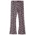 NAME IT KIDS flared gebloemde casual broek zwart