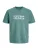 JACK & JONES Shirt ‘JCOFUSION’  taupe / cyaan blauw / wit
