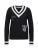 19V69 ITALIA Trui ‘Marisa’  navy / wit