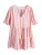 Next Jurk  kastanjebruin / rosa / wit