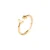 Luxenter Onsah ring, 18 karaat geelgoud afwerking