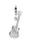 Nenalina Hangers ‘Musik-Instrument’  zilver