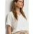 Blouseshirt met korte mouwen en V-hals