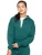 Enzo | Dames cropped hoodie met rits – donkergroen