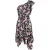 Isabel Marant One Shoulder Minijurk in Bloemenprint Zijde