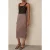 Reiss Lace Skirt Taupe Brown