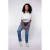 Exxcellent straight leg jeans medium blue denim
