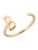 Design Letters Ring  goud