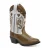 Bootstock Tiener leren cowboylaarzen bruin/wit