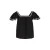 WE Fashion top broderie zwart