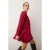 TRENDYOLMİLLA Dames Bordeaux Effen Kort / Mini Lang Casual Skater Jurken