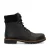 Manfield leren veterboot zwart