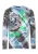 CIPO & BAXX Shirt  blauw denim / donkergrijs / neongroen / wit