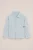 WE Fashion – Jongens gestreept overhemd met embroidery en patch – Regular fit – Lichtblauw – Katoen –