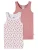 SCHIESSER Onderhemd ‘ Fine Rib ‘  rosa / wit