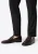 Wittchen Heren Leren Loafers met Gesp op de Band, Donkerbruin, Natuurlijk Leer