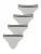 Nur Der Slip  lichtgrijs / zwart / wit