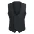 Slim Fit zwart vest met dubbele rij knopen