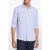 Michael Kors Classic Long Sleeve Linen Shirt In Chambray Blue