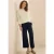 Cecil Dames Broek Wide Legs Bouclè in Blauw