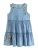 Next Jurk  blauw denim / lichtgroen / lichtroze / grenadine
