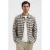 Dstrezzed regular fit geruit overshirt – donkerbruin