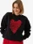 Bianco Lucci Sweatshirt  rood / zwart