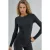 Slim Fit Crew Neck Lange Mouwen Blouse