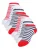 Cotton Prime Sokken ‘Maritim’  donkergrijs / rood / wit