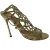 Sergio Rossi Puzzle Gevangen Sandalen in Gouden Leder