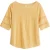 White Stuff Robin Linen Jersey Top Mid Yellow