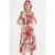 Midi-jurk met strikdetail