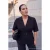 Trendyol Curve Dames Zwart Effen Driekwart mouw Getailleerd Grote maten Blazers