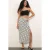 Hoge Taille Polka Dot Midi Rok