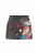 Ed Hardy Rok ‘Ewige Liebe’  azuur / cyaan blauw / watermeloen rood / zwart