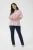Blouse met korte mouwen Regular fit Pink Lady rose