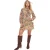 I Saw It First Dames/Dames Chiffon Mini Jurk met Ruches (Bruin)