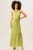 Groene halternek maxi-jurk