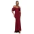Lang Maxi Jurk Met Off-Shoulder En Drapé Mouwen Dames Goddiva