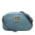 Tweedehands Kleine Gg Marmont Matelassé Denim Parel Crossbody