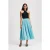 Karl Lagerfeld Commercial Pleated Skirt Still Water