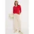 Cecil Dames Basic shirt met V-hals in Rood