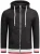 Alessandro Salvarini Sweatvest  lichtgrijs / lichtrood / zwart