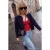 TRENDYOLMİLLA Dames Donkerblauw Colorblock Mouwloos Loszittend Vesten