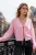 TRENDYOLMİLLA Meisjes Roze Effen Lang Regular fit Overhemden