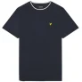 Lyle & Scott donkerblauw T-shirt met getipte kraag