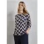 Street One Dames Bedrukt shirt met lange mouwen in Blauw
