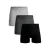 Muchachomalo boxershort – set van 3 grijs/zwart