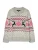 VERO MODA Trui ‘VMSANTANORDIC’  lichtgrijs / pink / zwart / wit