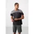 Heren T-shirt met kleurafwisseling en ronde hals